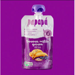 Papinha papapa banana mirtilo100g