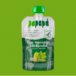 Papinha papapa pera espinafre abobrinha 100g