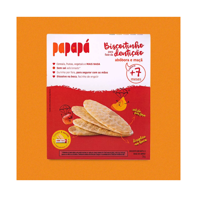 Biscoito papapa maca e abobora 36g