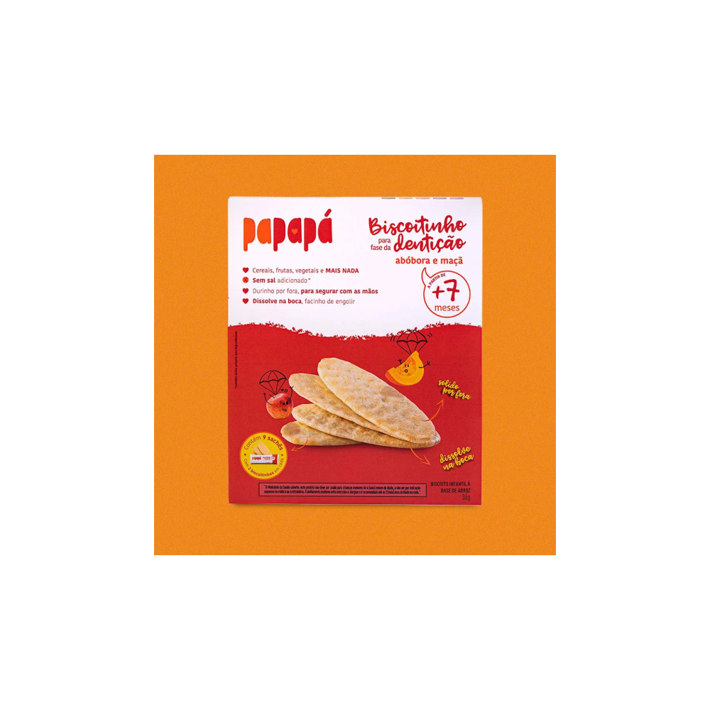 Biscoito papapa maca e abobora 36g
