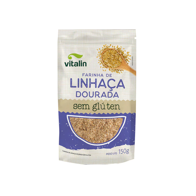 Farinha de linhaca dourada integral 150g vitalin
