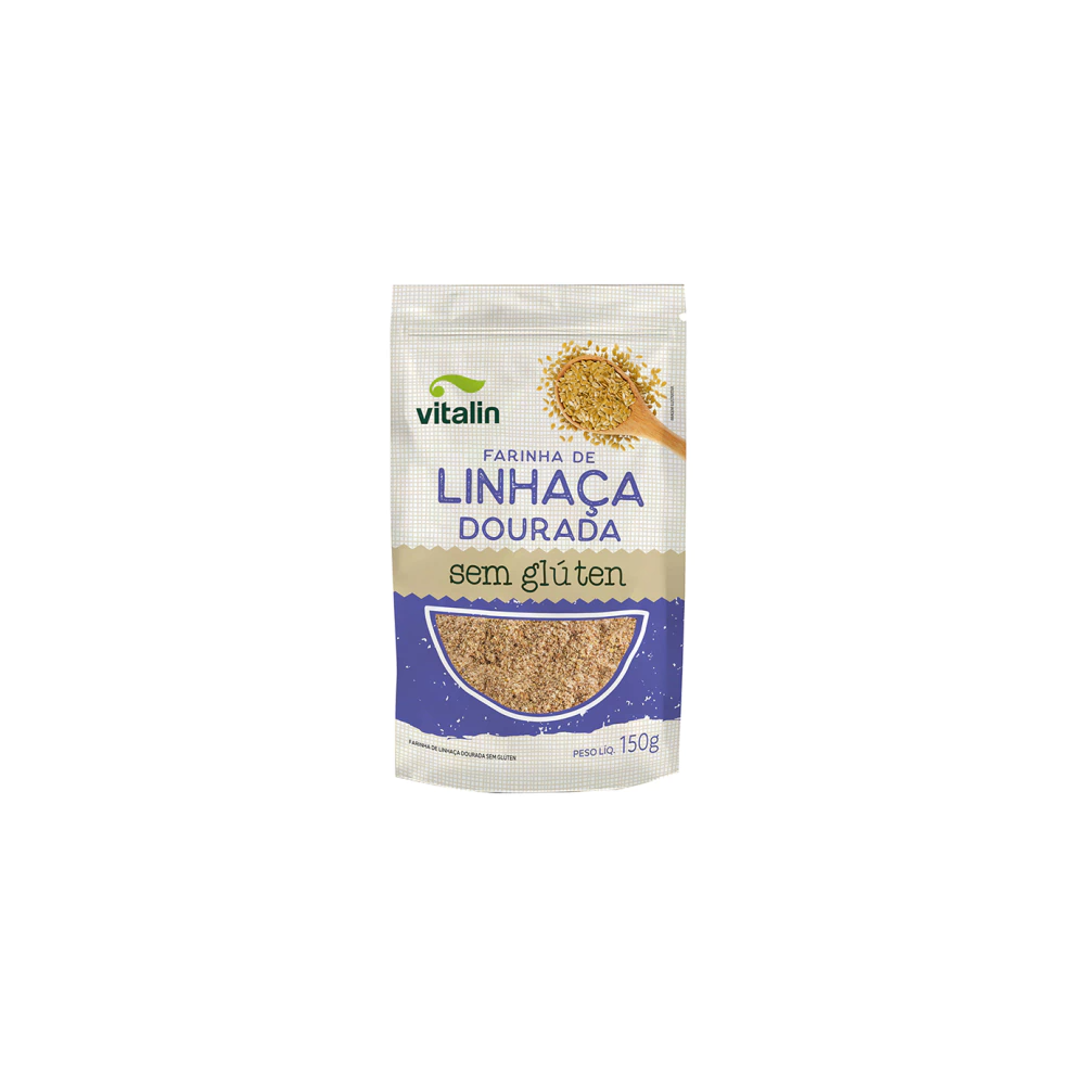 Farinha de linhaca dourada integral 150g vitalin
