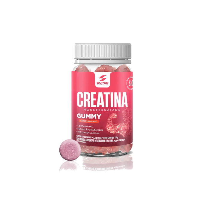 Super gummy creatina morango desincha