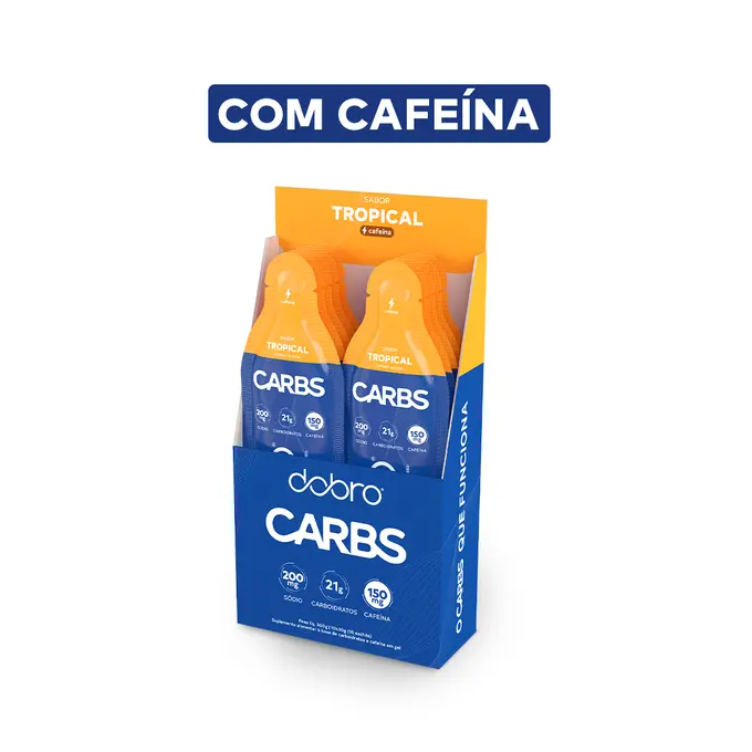 Carbs gel tropical com cafeina dobro