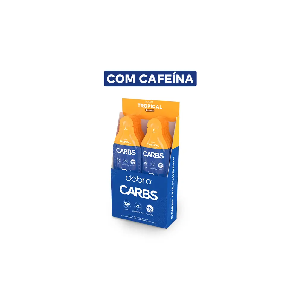 Carbs gel tropical com cafeina dobro