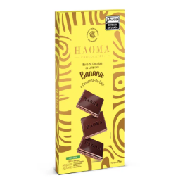 Haoma barra choc ao leite banana e castanha-de-caju 75g