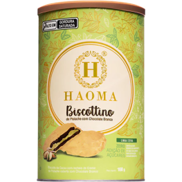 Haoma lata  biscottino pistache choco branco 