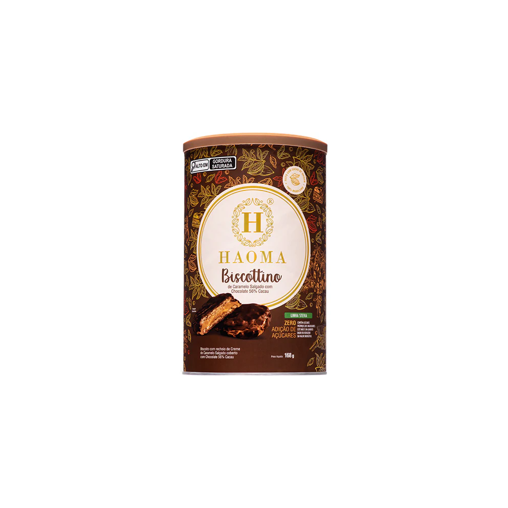 Haoma lata biscottino chocolate 56% stevia