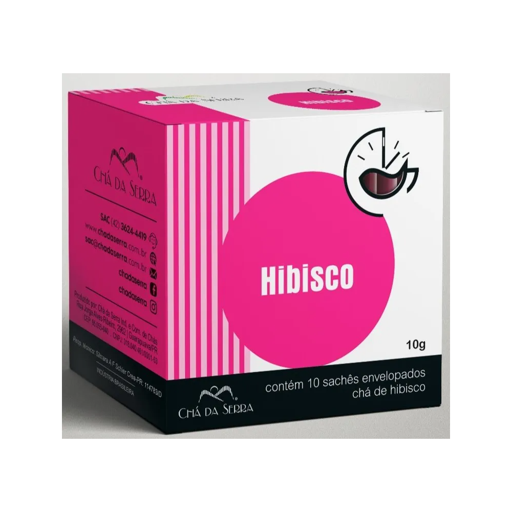 Cha de hibisco cha da serra caixa