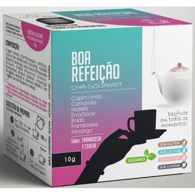 Cha boa refeicao sache  cha da serra