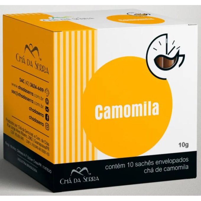 Camomila cx 10 saches cha da serra
