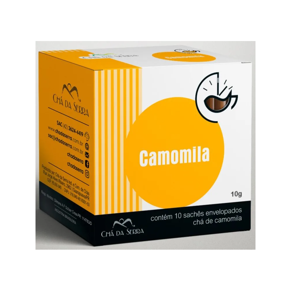 Camomila cx 10 saches cha da serra