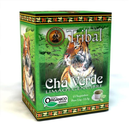 Cha org cha verde limao e gengibre tribal