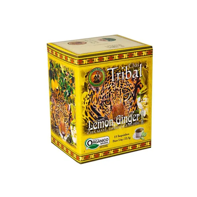 Cha org  erva mate lemon ginger tribal