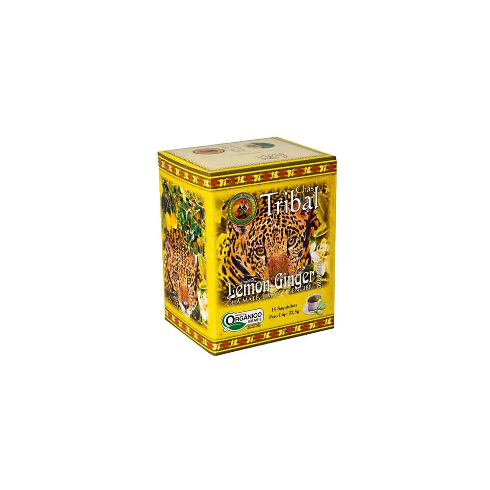 Cha org  erva mate lemon ginger tribal