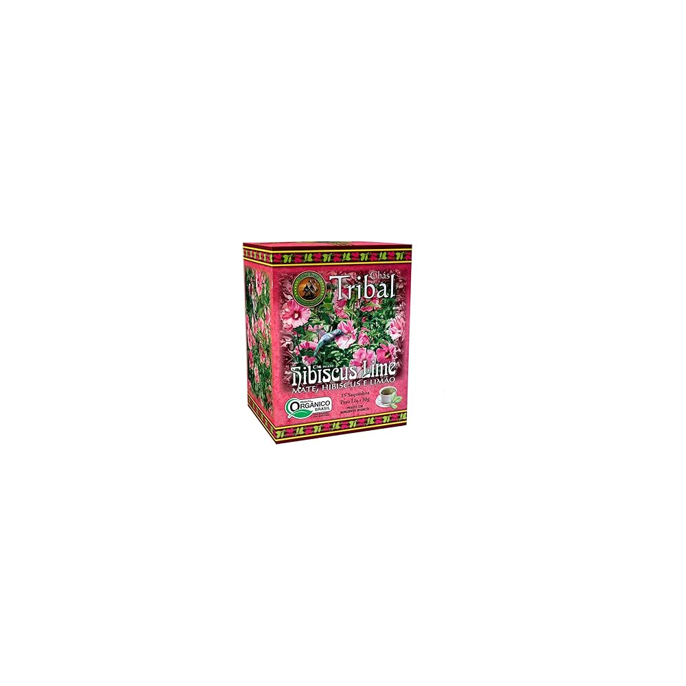 Cha org erva mate hibiscus lime tribal