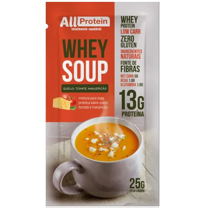 Soup queijo tomate e manjericao all protein
