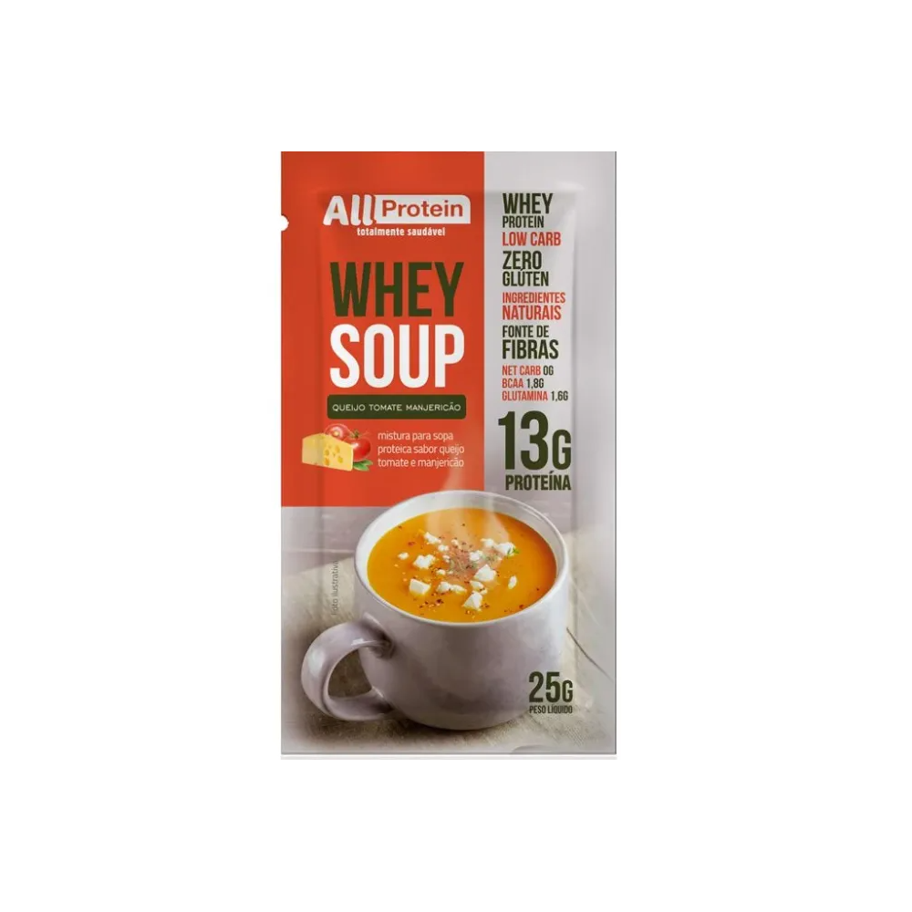 Soup queijo tomate e manjericao all protein