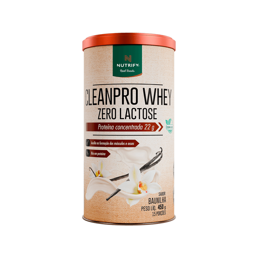 Cleanpro whey zero lactose baunilha nutrify
