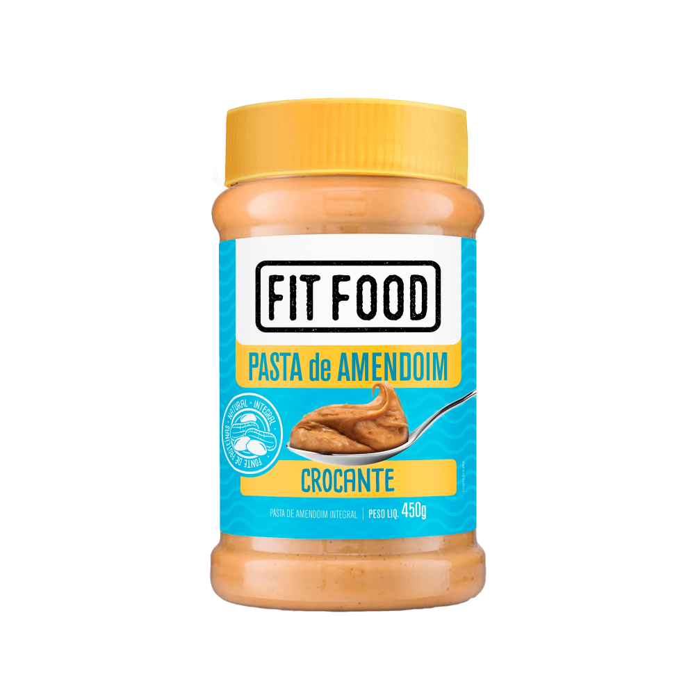 Pasta de amendoim integral crocante 450gfit food