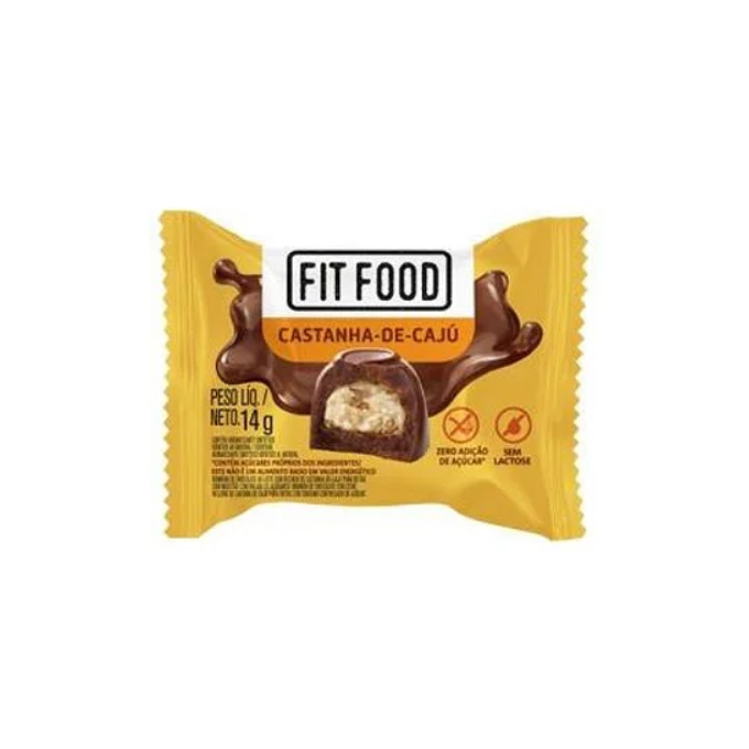 Bombom castanha de caju fit food 14g