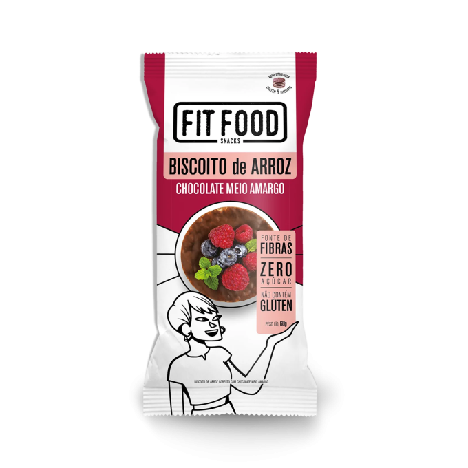 Biscoito de arroz  amargo  fit food