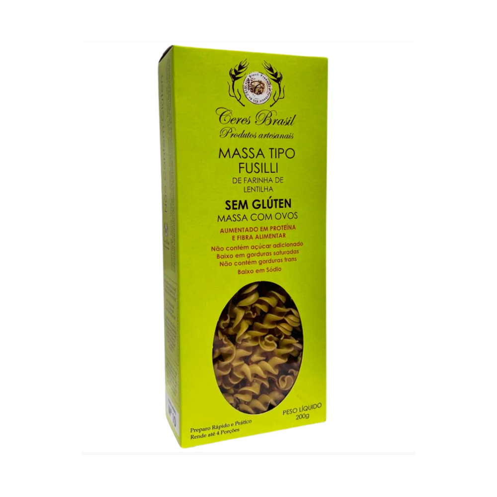 Fusilli de lentilha amarela ceres