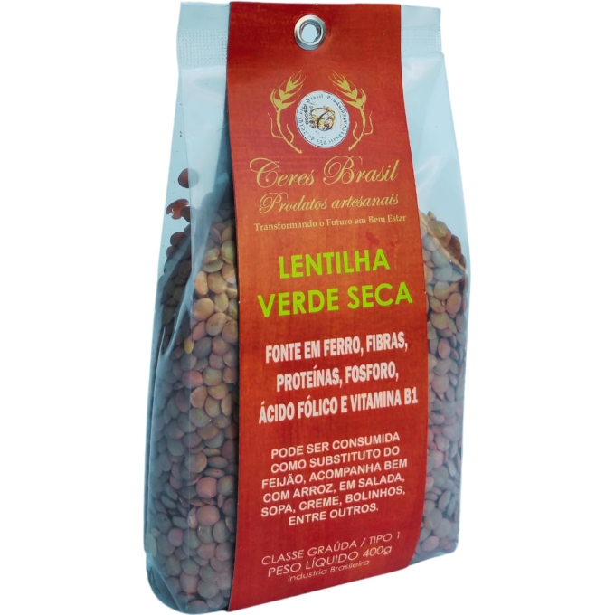 Lentilha verde 400g ceres