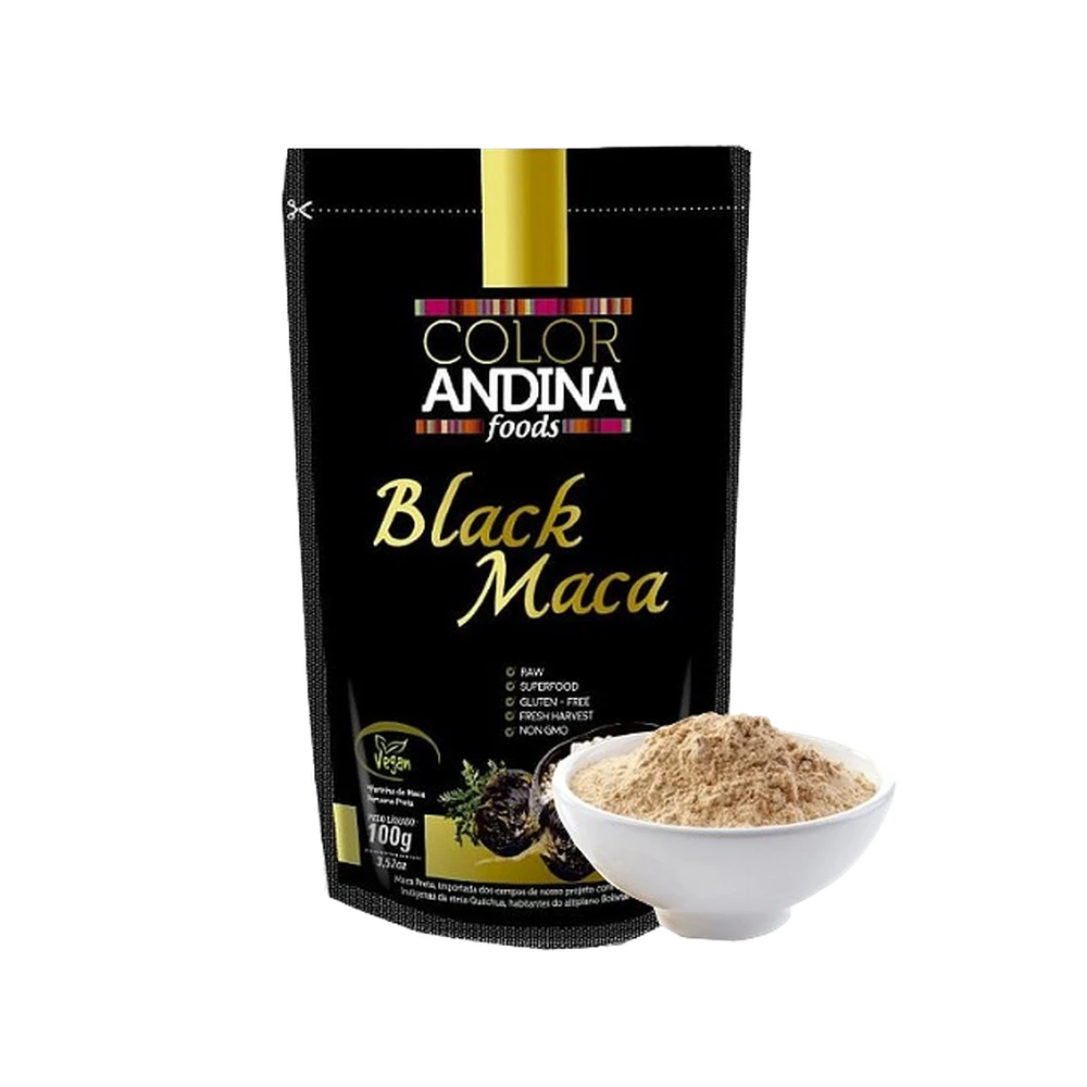 Maca black em po color andina 100g