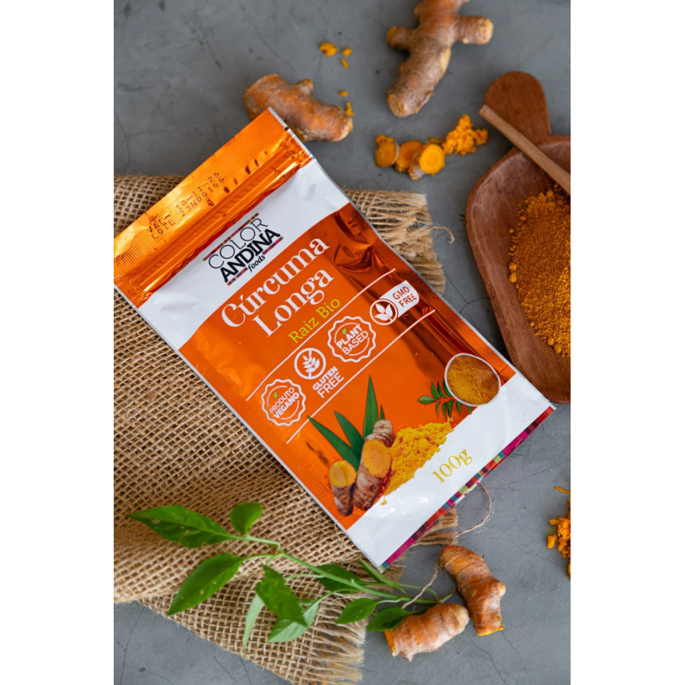 Curcuma 100% pura color andina 100g