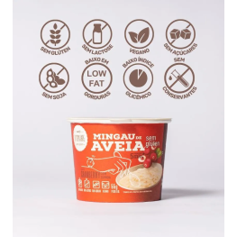 Mingau de aveia cramberry di mangiare