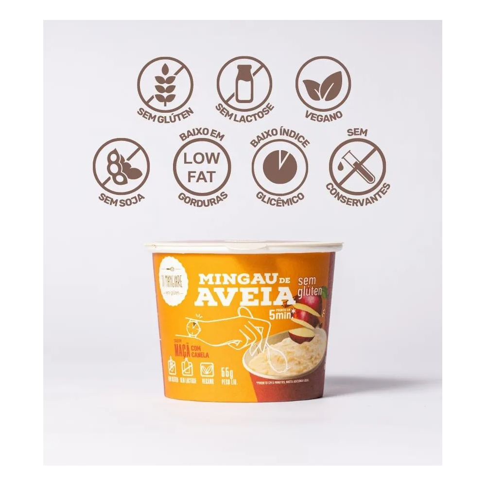 Mingau de aveia maca di mangiare