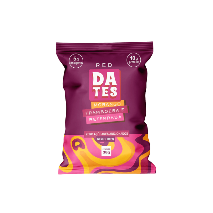 Dates morango e framboesa