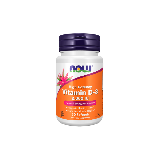 Vitamina d3 2000iu 30 capsulas now