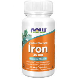Bisglicinato de ferro 36mg now foods
