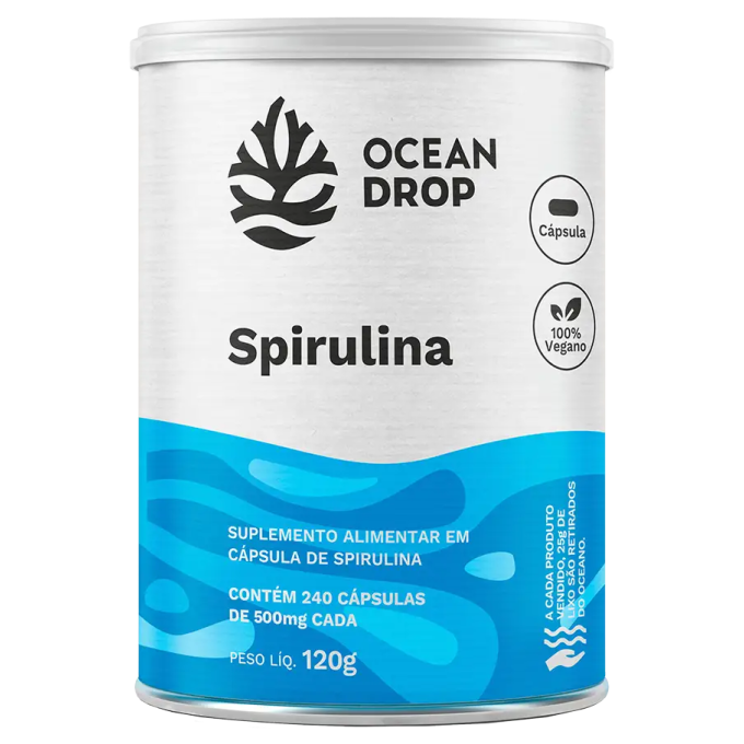 Spirulina capsula ocean drop