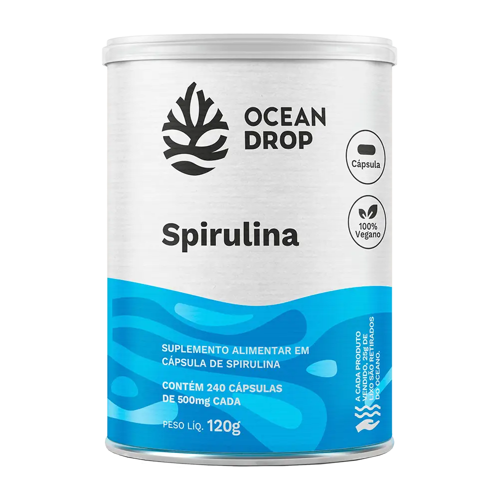 Spirulina capsula ocean drop