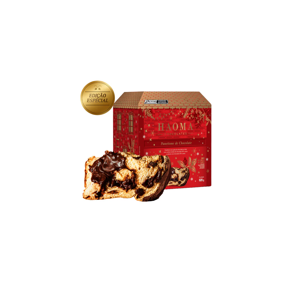 Panetone haoma 56% cacau 620gr