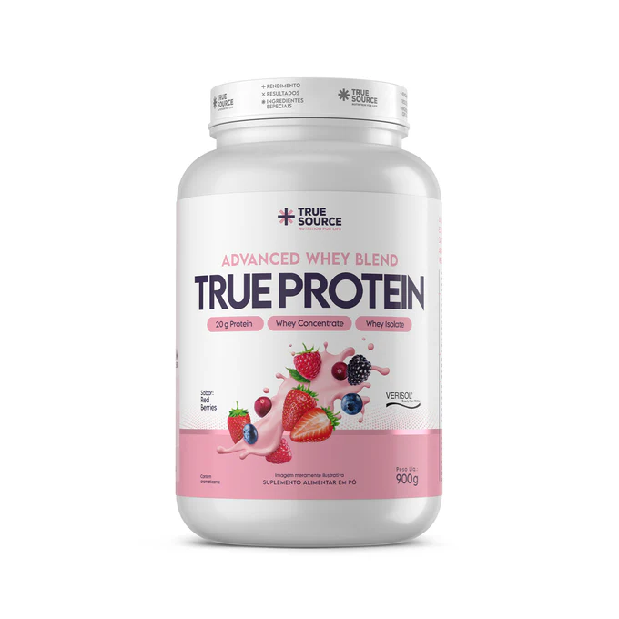 True protein advanced whey red berries 900g