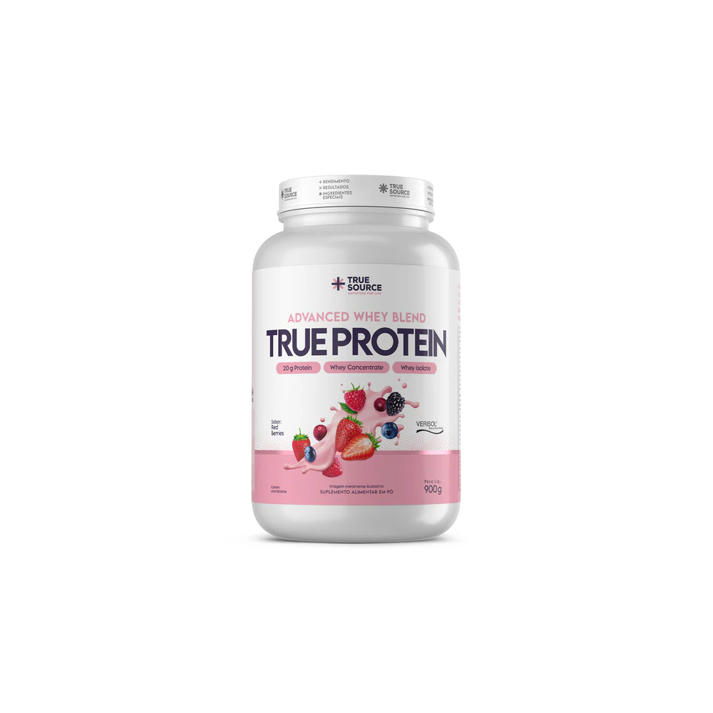 True protein advanced whey red berries 900g
