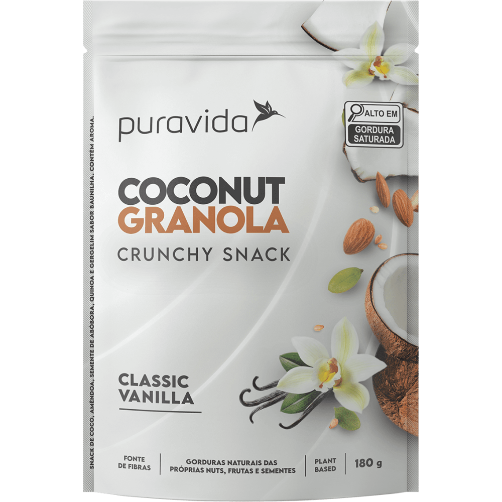Granola classic vanilla 180g pura vida