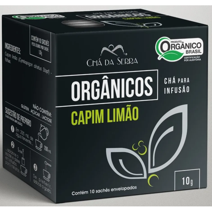 Cha capim limao organico cha da serra