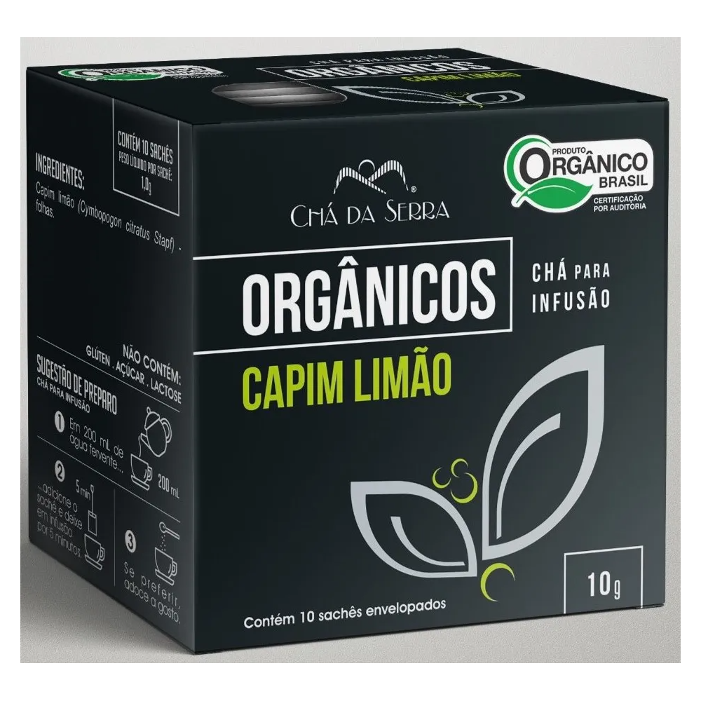 Cha capim limao organico cha da serra
