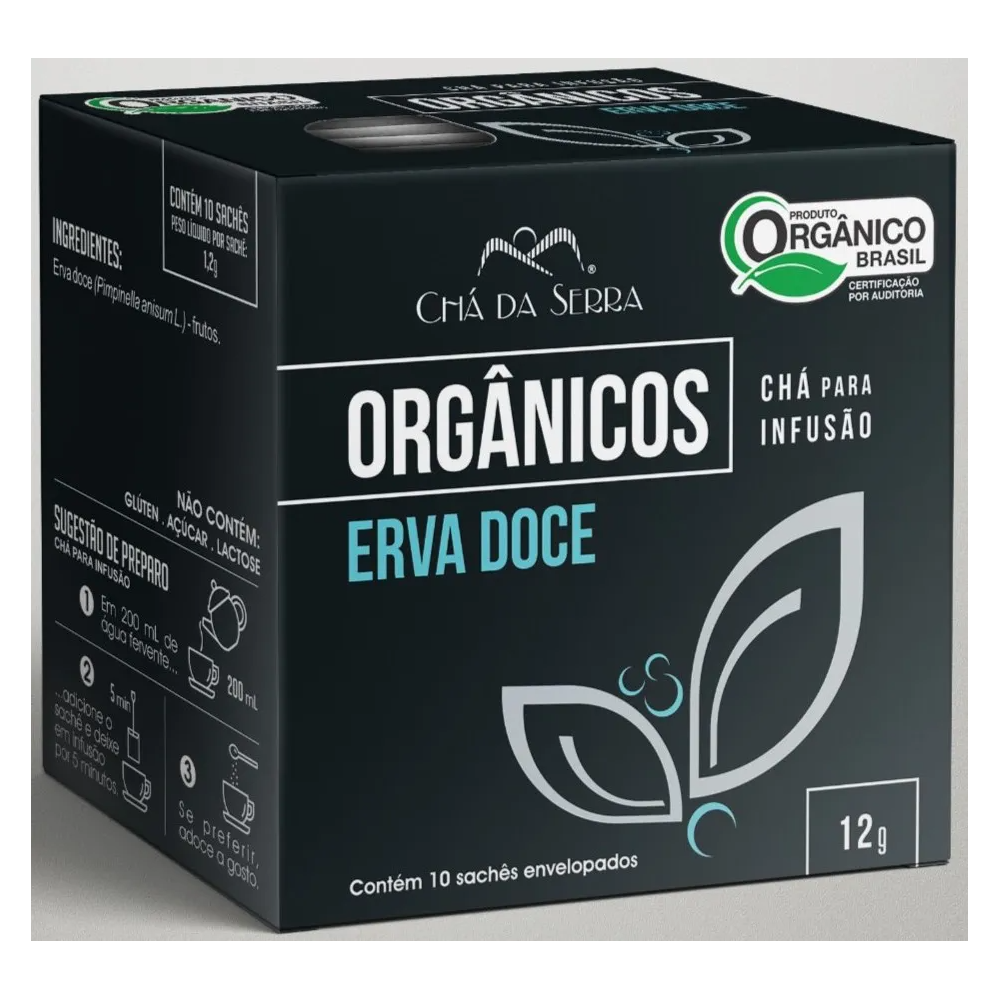 Cha erva doce organico cha da serra