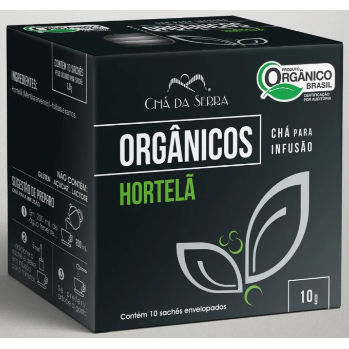 Cha hortela organico cha da serra