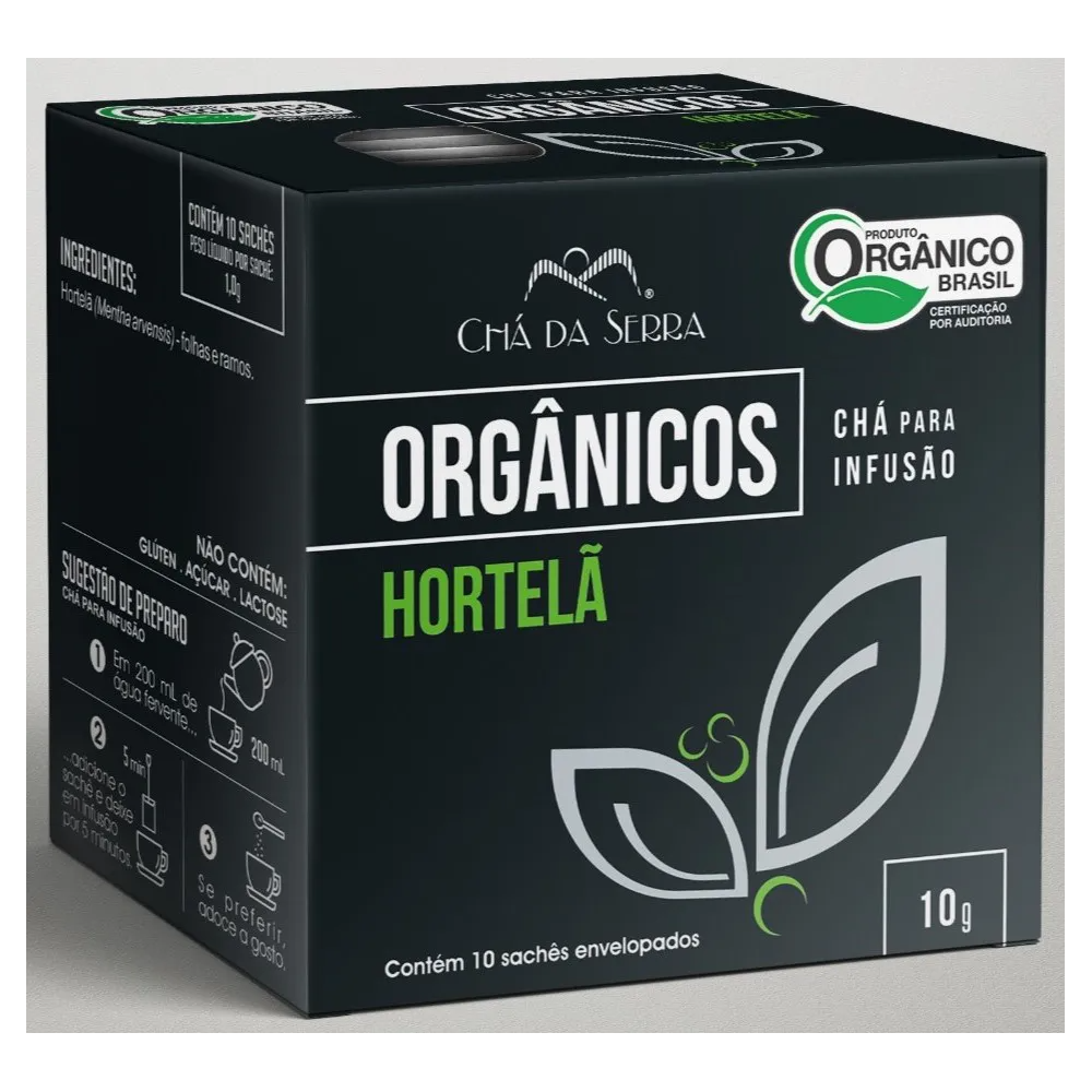 Cha hortela organico cha da serra
