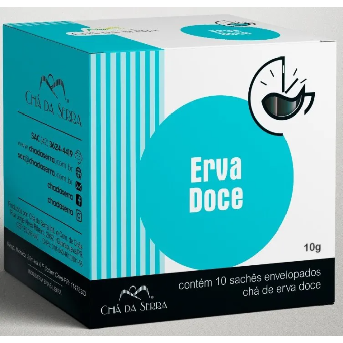 Cha erva doce sache cha da serra