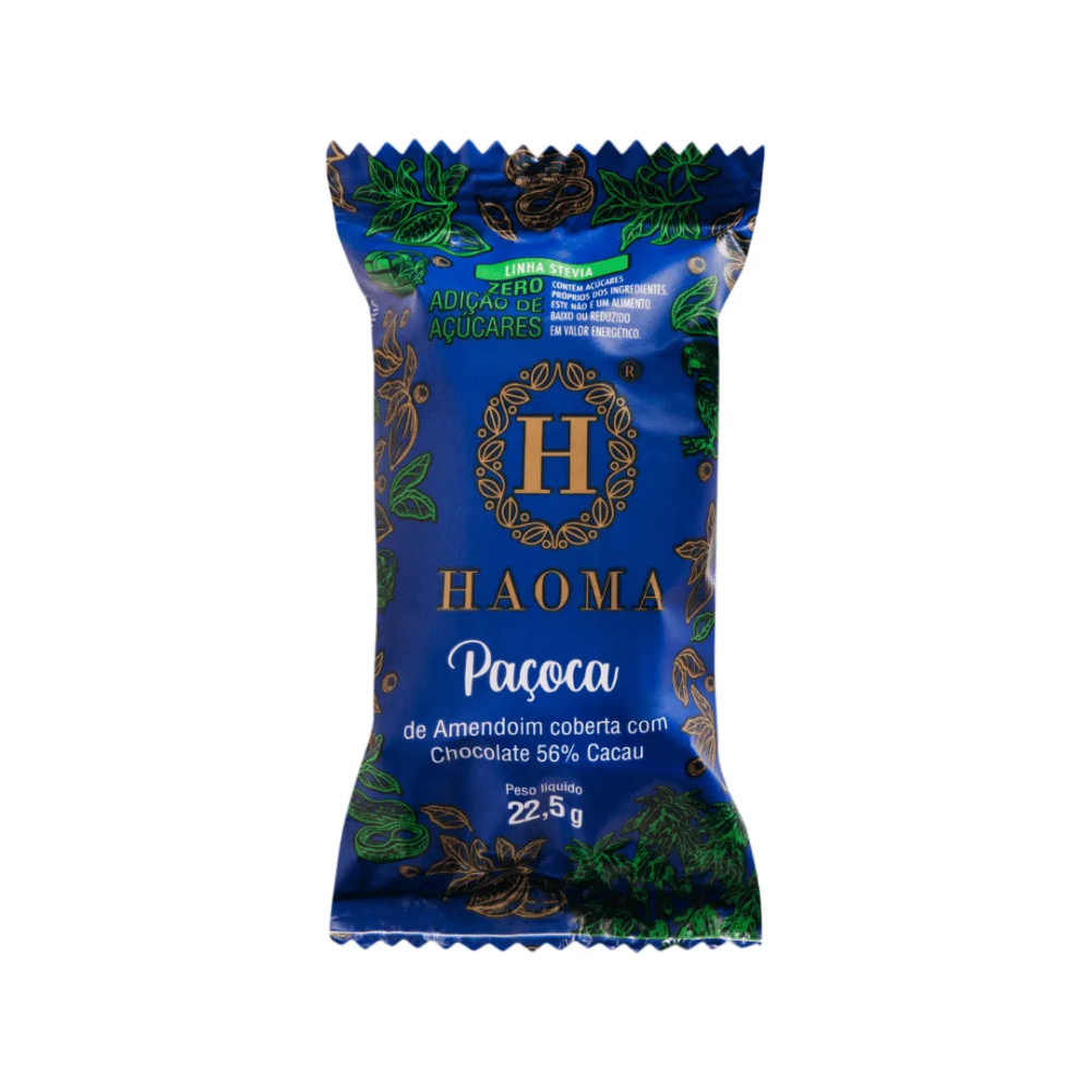 Haoma unidade pacoca chocolate 56% stevia 