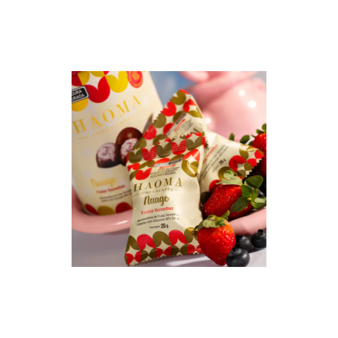 Haoma unidade marshmallow de frutas vermelhas