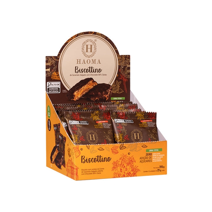 Biscottino chocolate 56% stevia unidade